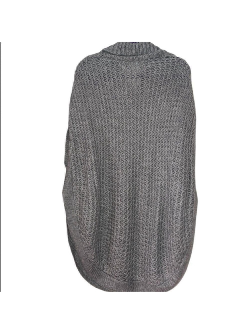 LC Lauren Conrad Heather Gray Knit Poncho Sweater - One Size - EUC - Picture 2 of 6